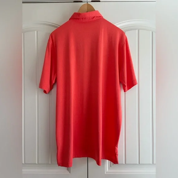 Southern Marsh Orange Pink Performance Polo Shirt Size Large L - Picture 5 of 8
